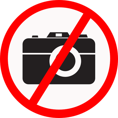 No camera allowed